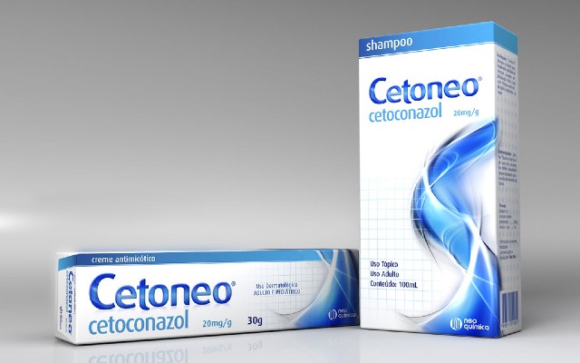 Medicamento antifúngico com Cetoconazol versão pomada e shampoo.
